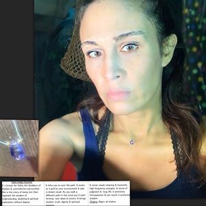 Blue Kyanite Floating Necklace